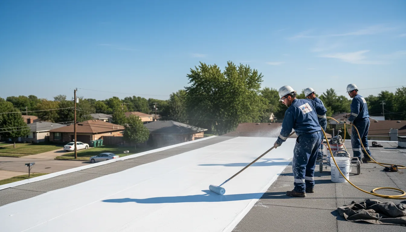 Commercial roof coating in Verndale, MN near me